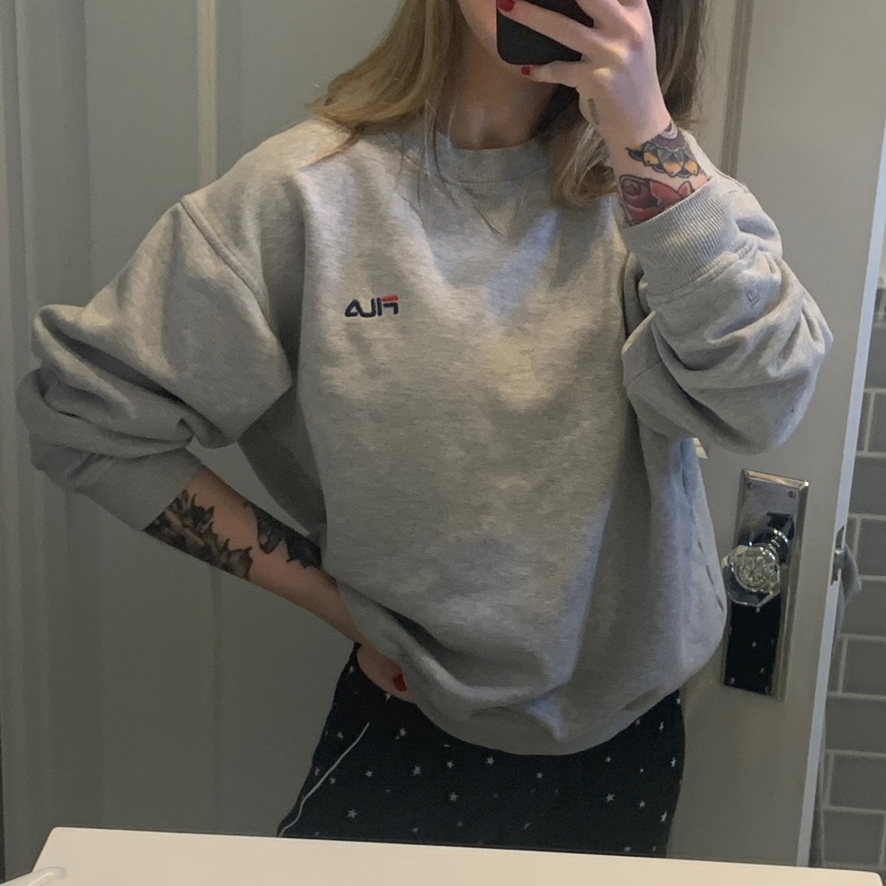 Fila Men’s Vintage Sweatshirt Embroidery Medium CG